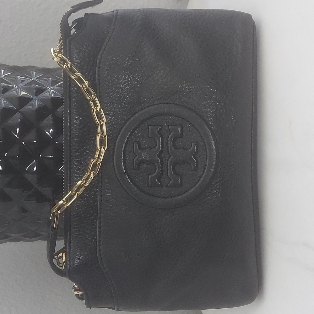 TORY BURCH Leather Shoulder Handbag  Chain Link Strap